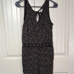 Max Studio Black and Pink Backless Dress